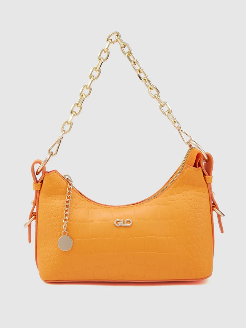 جلو باص Globus Women Orange Textured Party Sling Bag